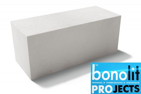 Газобетонные блоки Bonolit Projects (г.Электросталь) D500 B3,5 600х250х375