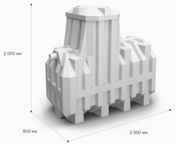 Септик ERGOBOX 4 PR